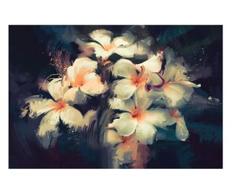 Tablou canvas, white lilys,  50x70 cm