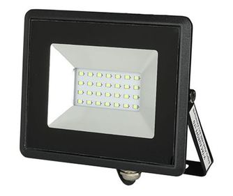 20 W LED-es reflektor zöld fénnyel, IP65, fekete