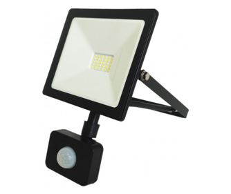 Proiector LED, KlaussTech, Aluminiu, Senzor de Miscare, Putere 30W, 2400 Lumeni, Unghi de iluminare: 120 grade, Negru