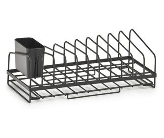 Zeller kihúzható edénytálca, fém, 36.8x17.5x13.5, fekete