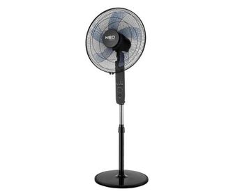 Ανεμιστήρας με βάση, 45 W, τηλεχειριστήριο, 3 ταχύτητες, 40 εκ., NEO