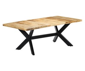 Masă de bucătărie, 200x100x75 cm, lemn masiv de mango