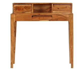 Pisaći stol s ladicama od masivnog drva 88 x 50 x 90 cm