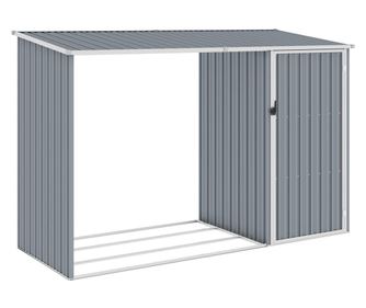 Fm kerti fahz, szrke, 245x98x159 cm horganyzott acl