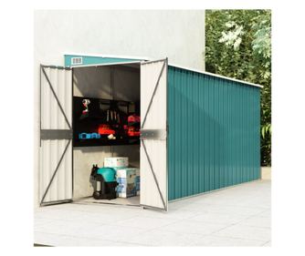 Sopron kert/falra szerelhető zöld 118x382x178 cm horganyzott acél