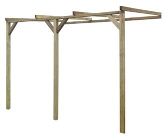 Πέργκολα τοίχου, 2 x 3 x 2,2 μ, ξύλο
