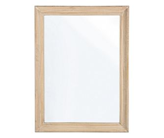 Dekorativní nástěnné zrcadlo Tiziano z přírodního dřeva 60x3,5x80 cm