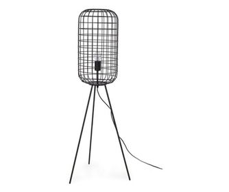 Treppiede fekete fém csillár 117 cm