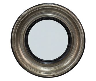 Ασημένιος καθρέφτης τοίχου polyresin 23 cm