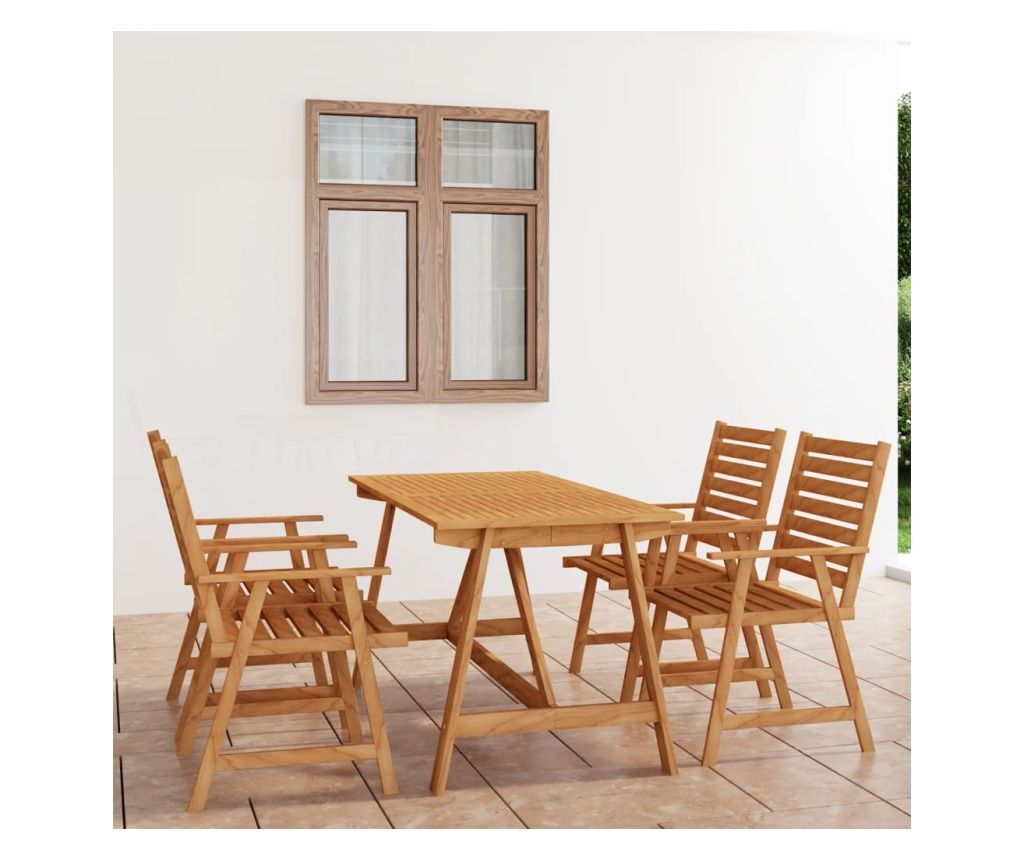 Kertbtor szett, 5 rszes, tmr akcfa