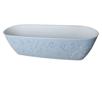 Ghiveci PP modern, oval, model Fluture 3D, L=47cm, 7.3 litri