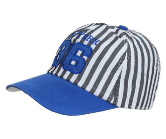 Sapca sport cu dungi pentru copii PAMI, SBB-1221-135, 48-50 cm Albastru