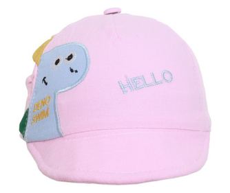 Sapca bebe dinozaur PAMI, SBB-1221-129, 46 cm Roz
