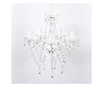 Luster, 5 žarulja, proziran