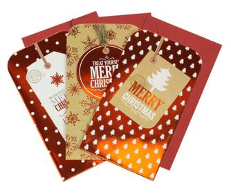 Set 3 Felicitari 3D Craciun pentru Bani, 31x21.5 cm, FR-621-109-2, Multicolor