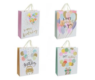 Set de 4 pungi cadou PAMI, PC-621-16L, 31x40x12 cm, Multicolor