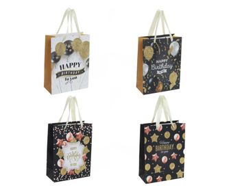 Set de 4 pungi cadou PAMI, PC-621-17S, 18x24x8 cm, Multicolor