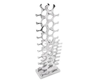 Držač za piće od aluminija 27 boca srebrni