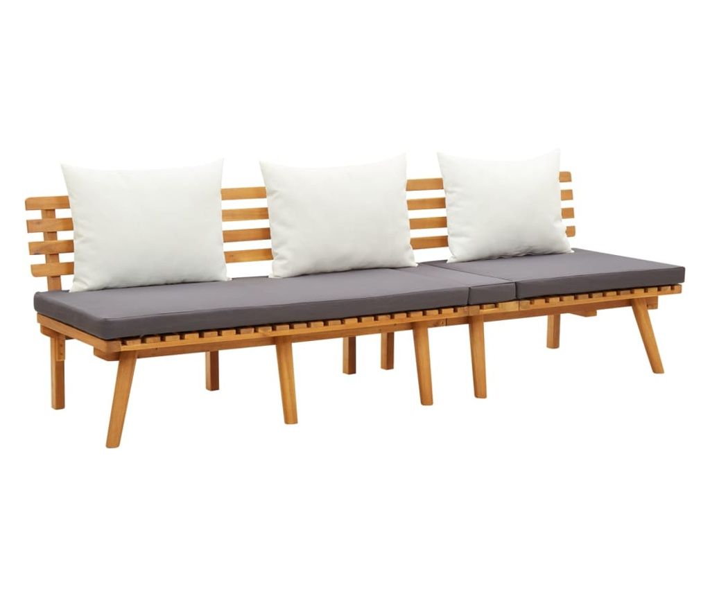 Vrtni dnevni ležaj 200 x 65 cm od masivnog bagremovog drva 