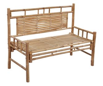 bambusz kerti pad párnával 120 cm