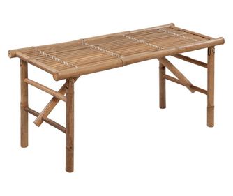 összecsukható bambusz kerti pad párnával 118 cm