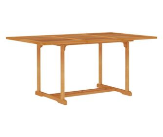 Vrtna miza 150x90x75 cm trdna tikovina