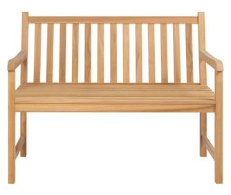 Vrtna klupa 114 cm od masivne tikovine