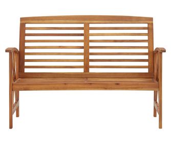 Vrtna klupa 119 cm od masivnog bagremovog drva