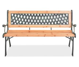 Vrtna klupa 122 cm drvena