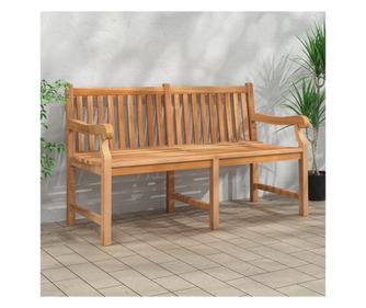 Vrtna klupa 150 cm od masivne tikovine