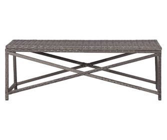 Vrtna klupa od poliratana 120 cm siva