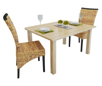 Jedilni stoli 2 kosa abaka in trden mangov les