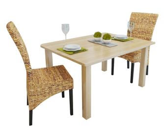 Jedilni stoli 2 kosa abaka in trden mangov les