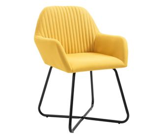 Jedilni stoli 2 kosa rumeno blago