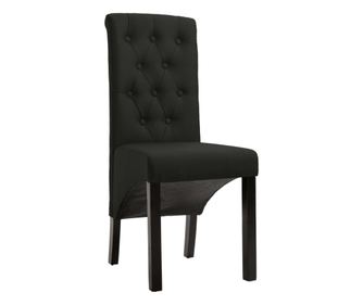 Jedilni stoli 2 kosa črno blago