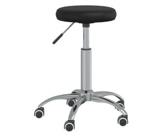 Stolica za kuhinju, crna, ekološka koža