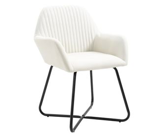 Jedilni stoli 4 kosi krem blago