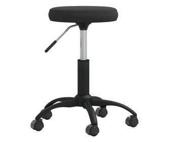 Kuhinjski stol, črn, žamet