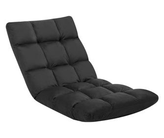 Sklopiva podna stolica od mikrovlakana crna