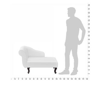 Ležaj od umjetne kože bijeli