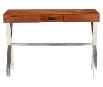 Psací stůl z masivní akácie s sheeshamovým povrchem 110x50x76cm