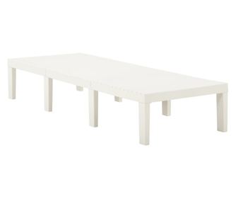 Ležaljka za sunčanje plastična bijela