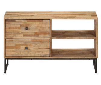 TV stolek z recyklovaného teakového dřeva 90 x 30 x 55 cm