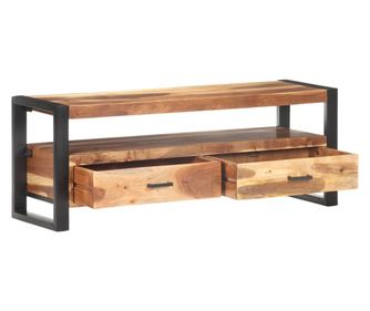tömör fa TV-szekrény paliszander felülettel 120 x 35 x 45 cm