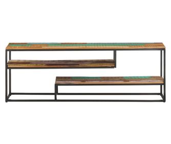TV ormarić 130 x 30 x 45 cm od masivnog obnovljenog drva