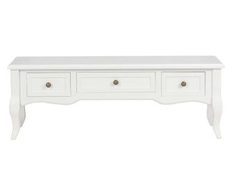 280048 TV Cabinet White 100x35x35 cm Wood