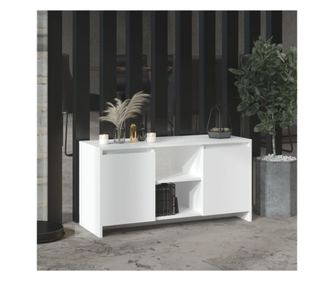 TV ormarić bijeli 102 x 37,5 x 52,5 cm od iverice