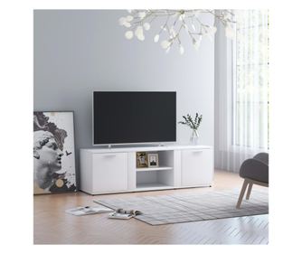 TV ormarić bijeli 120 x 34 x 37 cm od iverice