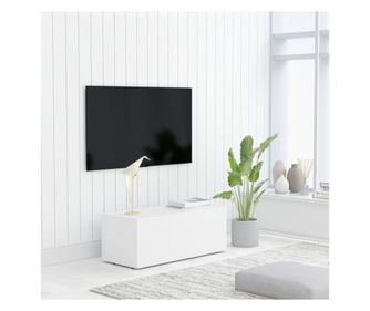 TV ormarić bijeli 80 x 34 x 30 cm od iverice