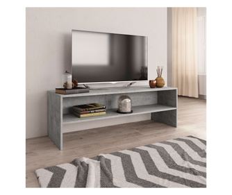 TV ormarić od iverice siva boja betona 120 x 40 x 40 cm